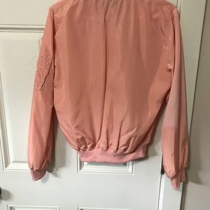Pink bomber jacket